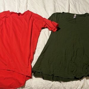 Two lularoe shirts